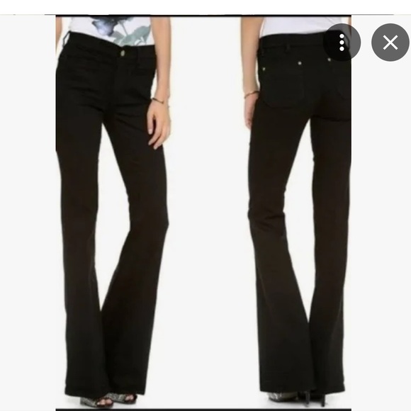 MiH Marrakesh Black Flare Jeans size 27 - Picture 1 of 12